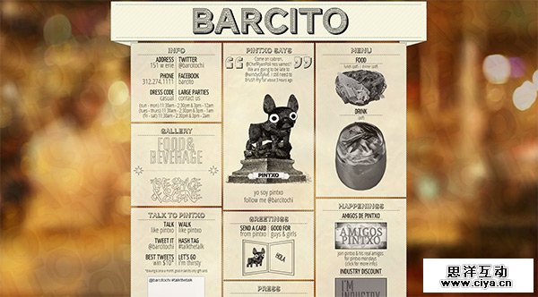 Barcito Chicago in 70 Best Creative Websites of 2012