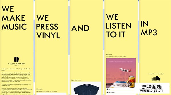 Yello Rainbo Records 2012 in 70 Best Creative Websites of 2012