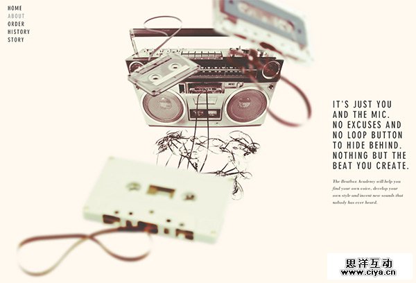 Beatbox Academy in 70 Best Creative Websites of 2012