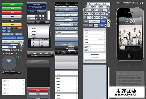 30个免费的精美 iPhone, iPad, iOS, Mac 界面素材,互联网的一些事