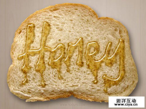 How to Create Dripping Honey on Toast Text Effect in Photoshop CS