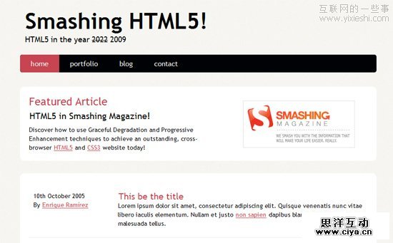 42个非常有用的 HTML5 开发教程和学习资源,互联网的一些事