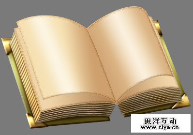PS中级教程！教你利用PS绘制精美的复古书本图标