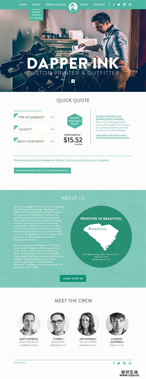 Dapper Ink Website by Joel Reid