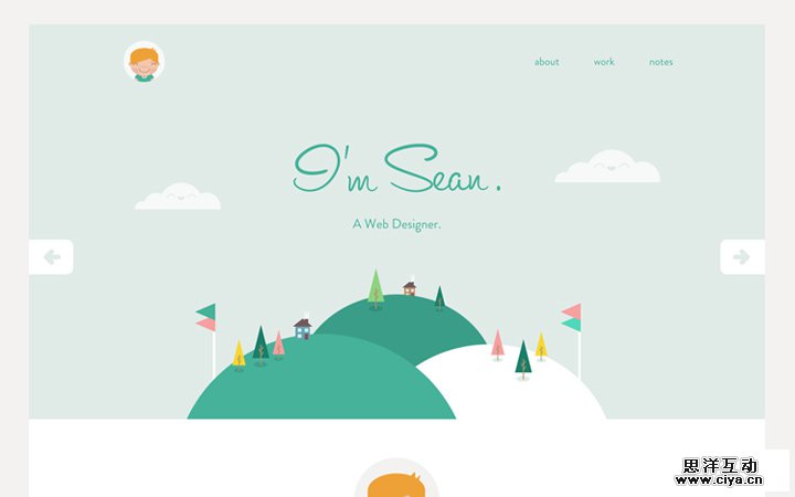 sean halpin flat portfolio redesign homepage