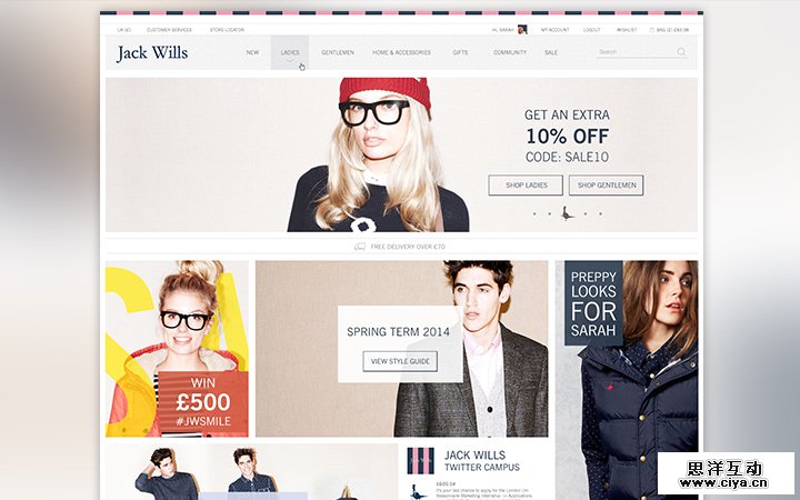 jack wills homepage clothing fashion design