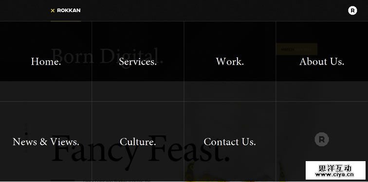 导航还能这么玩！15个别出心裁的全屏导航网站设计欣赏