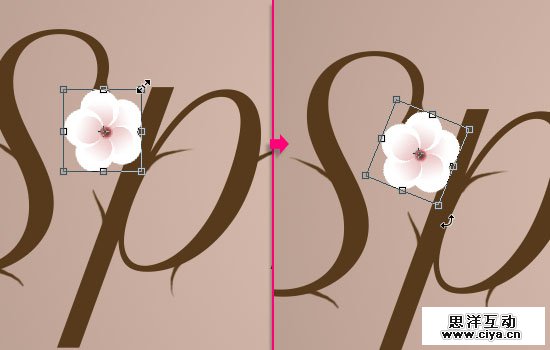 PS教程：创建清新雅致的樱花效果字体