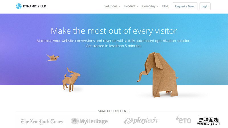 耳目一新！16个精美的创业公司网站设计欣赏