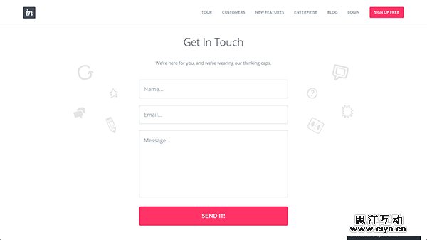 请联系我！15个体验舒适的联系人页面设计欣赏