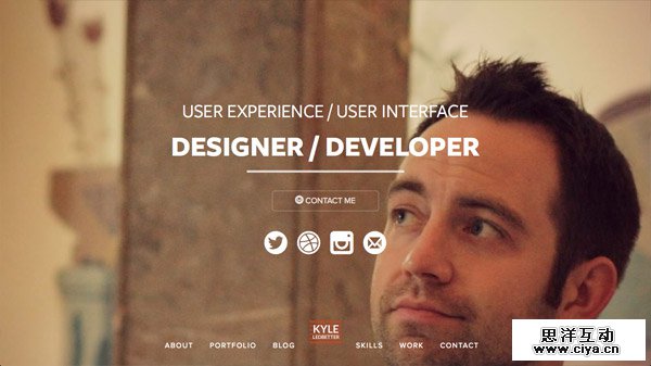 瞬间抓住眼球！24个特色人像背景的全屏网站设计