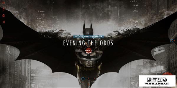 02 impressive promotional websites batman 20 Impressive Promotional Website Designs