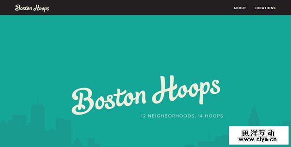 15 impressive promotional websites bostonhoops 20 Impressive Promotional Website Designs