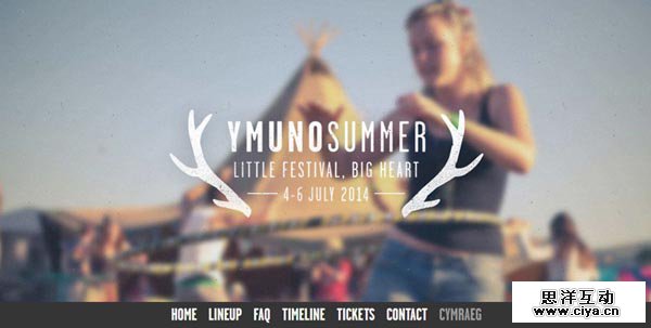 10 impressive promotional websites ymunosummer 20 Impressive Promotional Website Designs