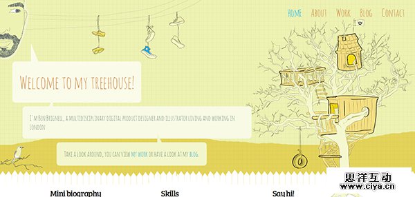 大胆有范！25个配色惊人的黄色网站设计欣赏