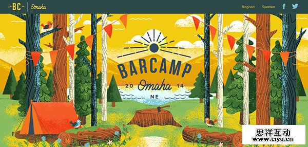 大胆有范！25个配色惊人的黄色网站设计欣赏