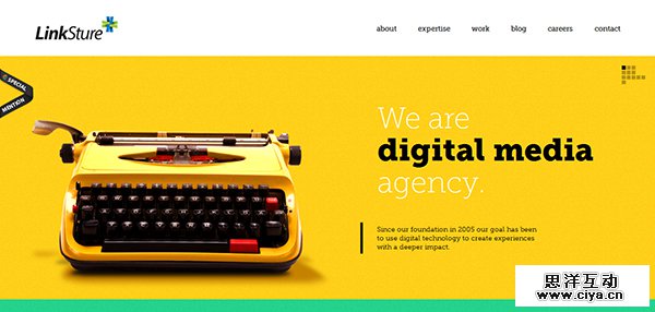 大胆有范！25个配色惊人的黄色网站设计欣赏