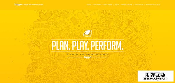 大胆有范！25个配色惊人的黄色网站设计欣赏