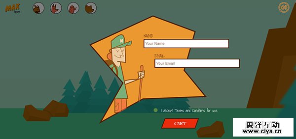 大胆有范！25个配色惊人的黄色网站设计欣赏