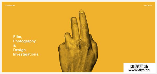 大胆有范！25个配色惊人的黄色网站设计欣赏