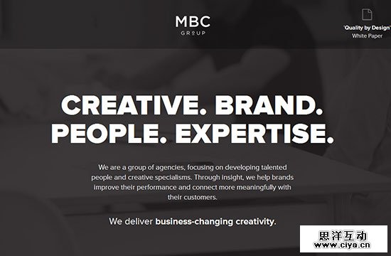 Creative Single Page Website Design