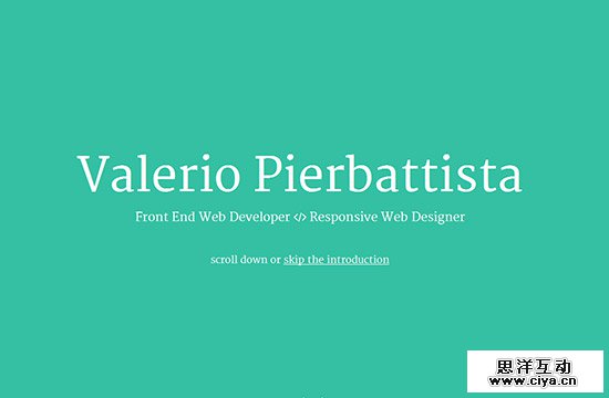 Creative Single Page Website Design