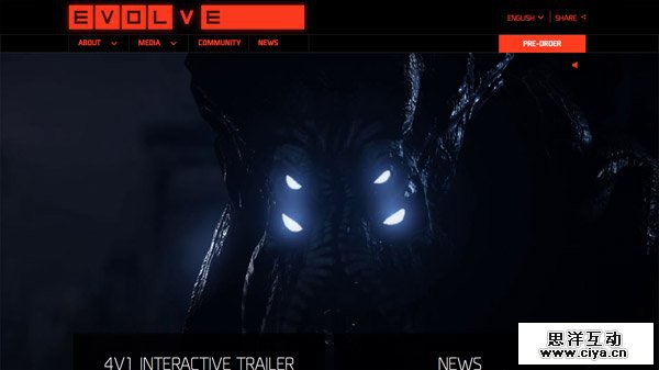 Evolve 网页设计欣赏