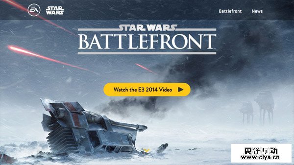 Battlefront Starwars 网页设计欣赏