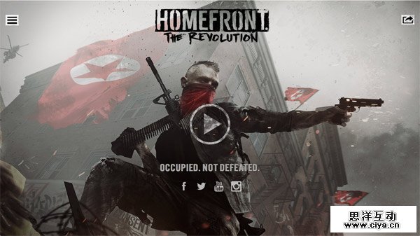 Homefront: The Revolution 网页设计欣赏