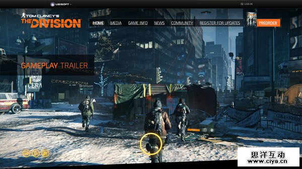 Tom Clancy's The Division 网页设计欣赏