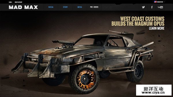 Mad Max 网页设计欣赏