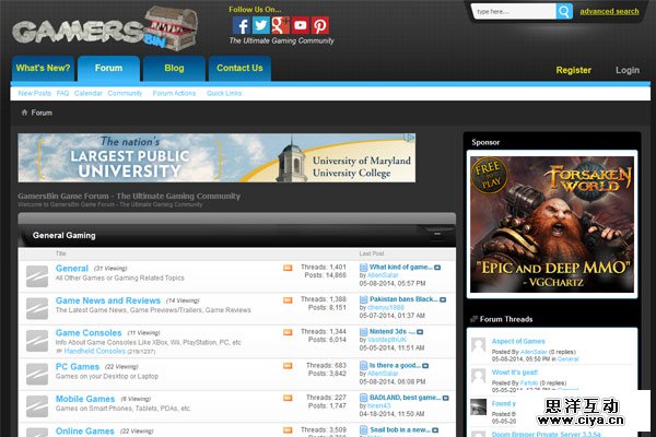 简约不简单！体验友好的顶尖游戏社区网页设计