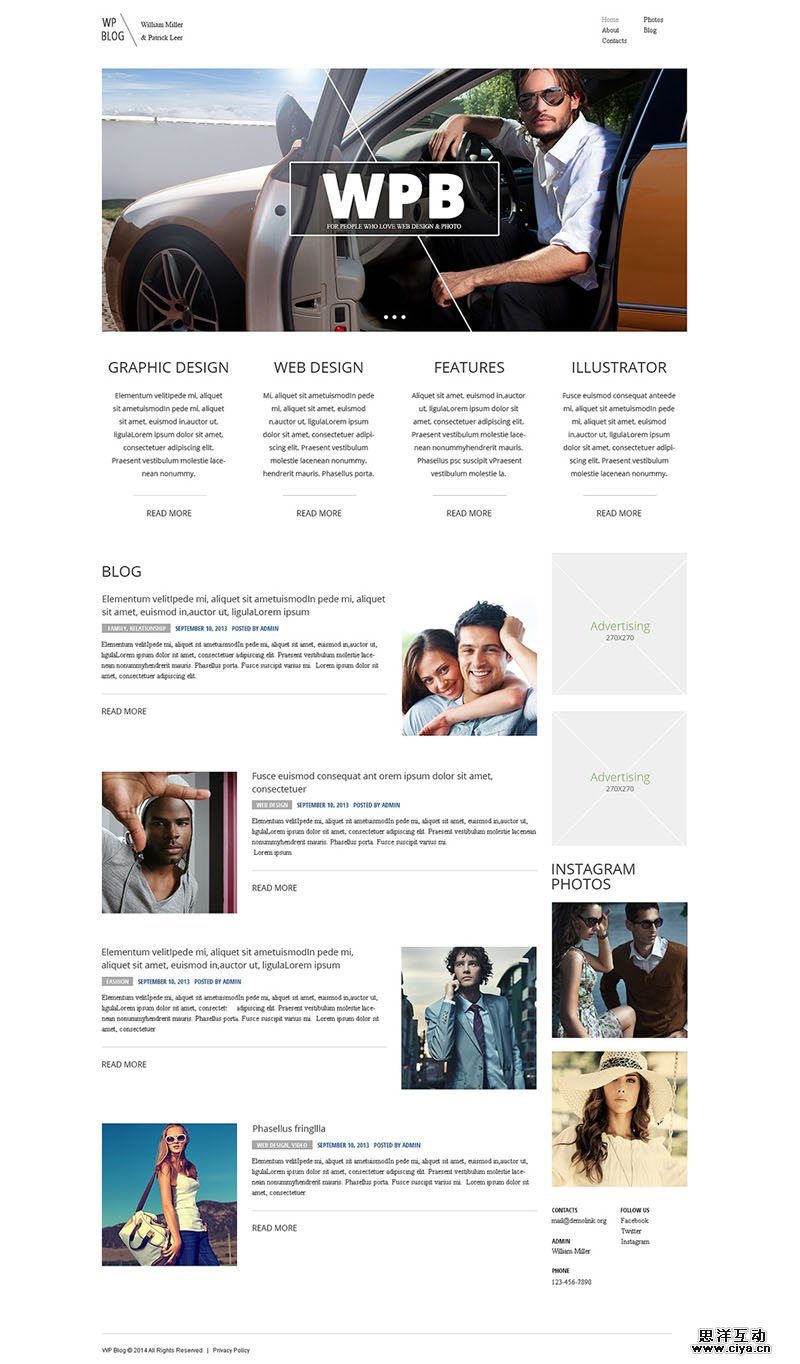 Personal Design Integration WordPress Theme