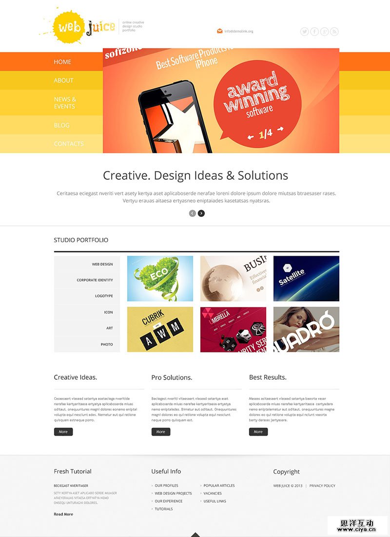 Web Design Responsive WordPress Theme