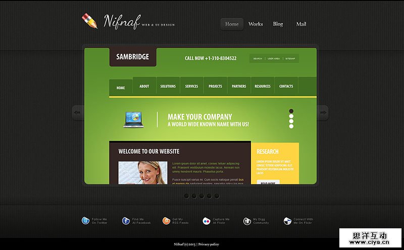 Simple Web Design Portfolio Joomla Template
