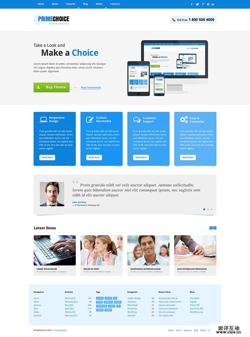 Mild Web Design WordPress Theme