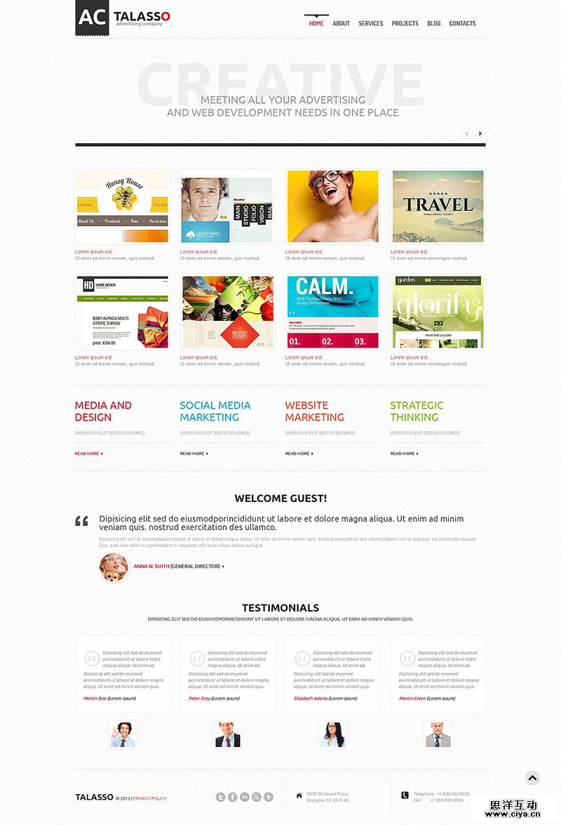 Advertising Agency WordPress Theme