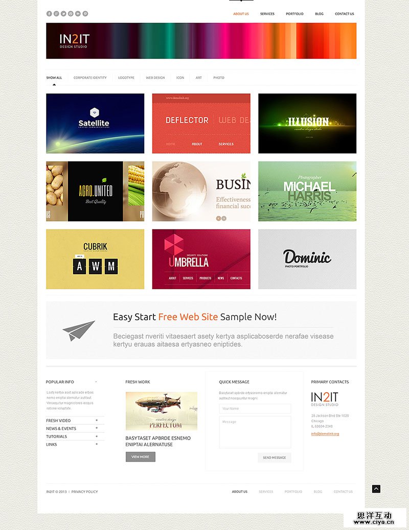 Minimalism Design Studio WordPress Theme