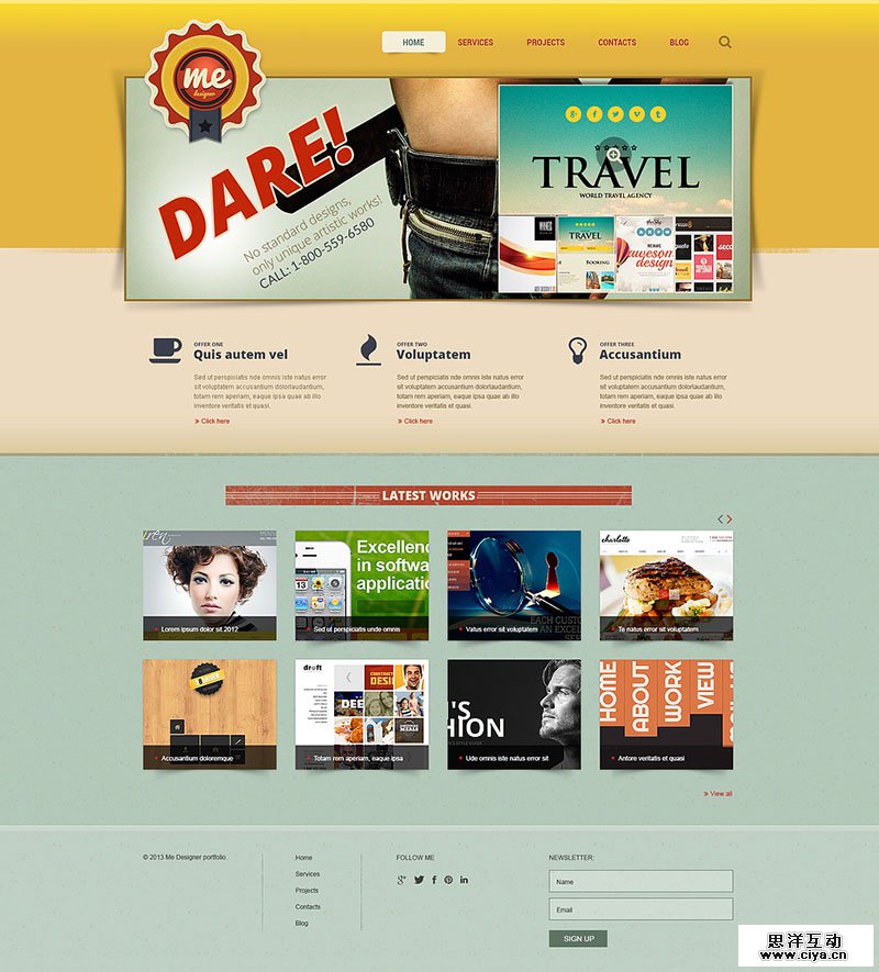 Designer's Portfolio Joomla Template