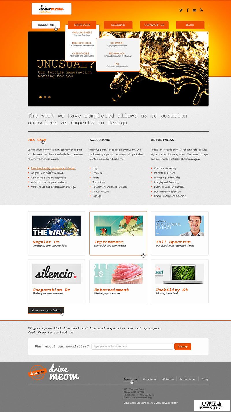 Responsive Web Design Studio Joomla Template