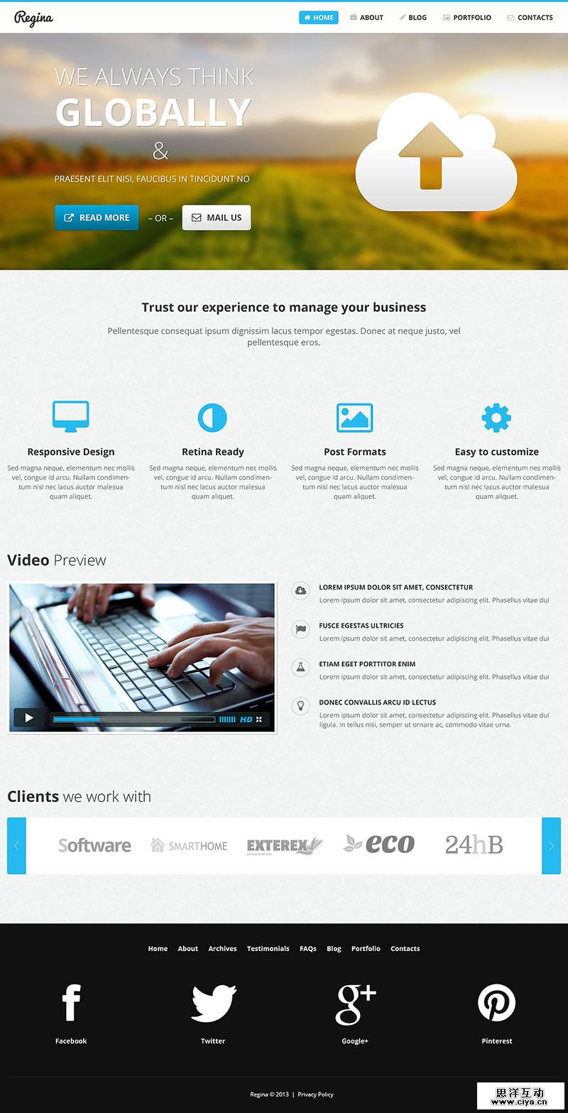 Web Designer Page WordPress Theme