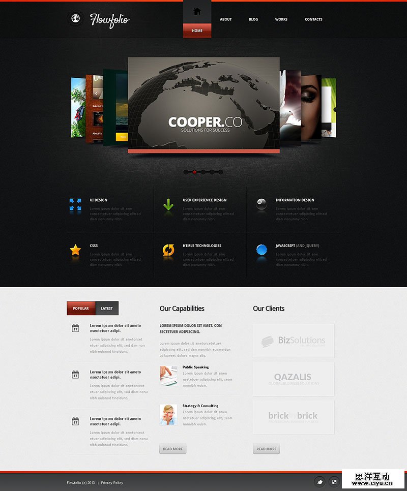 Elegant Designer Portfolio Joomla Template