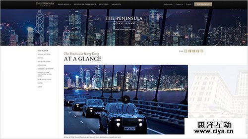 The-Peninsula-Hong-Kong 酒店网站 网页设计