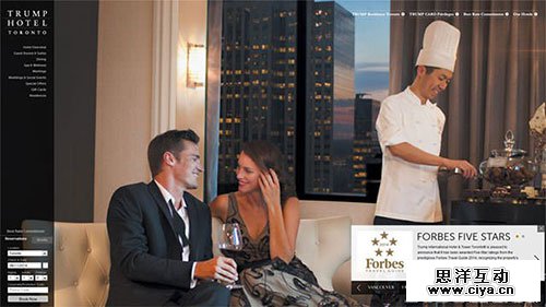 Trump-International-Hotel 酒店网站 网页设计