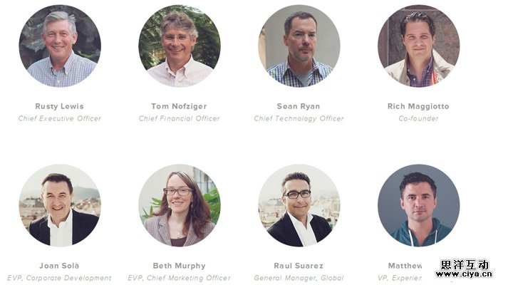 zinio team startup company website layout inspiration