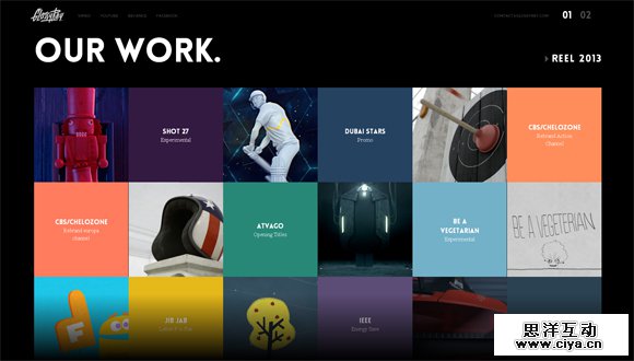 超赞！20个矩形元素为特色的创意网站欣赏