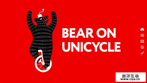 Bear On Unicycle