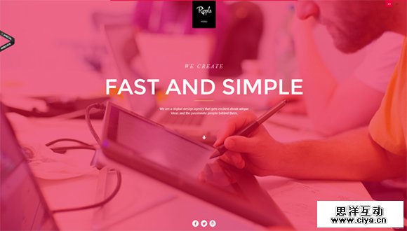 高大上！一组工作台背景的网站设计欣赏