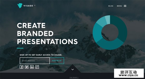 这就是甲方说的大气！25个大气的大山元素网站欣赏