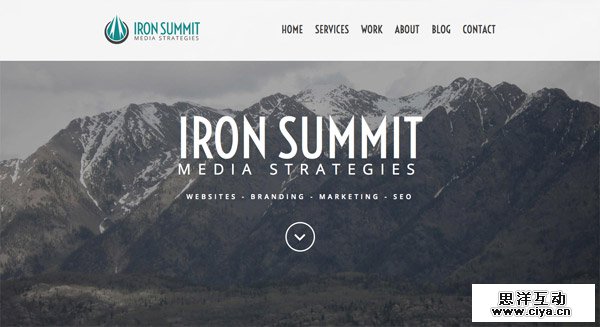 这就是甲方说的大气！25个大气的大山元素网站欣赏